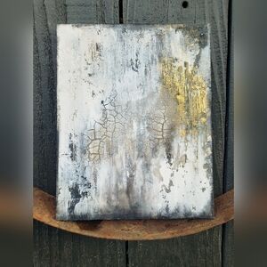 Abstract Textured Canvas Art 8" X 10" By artist AMY NEAL